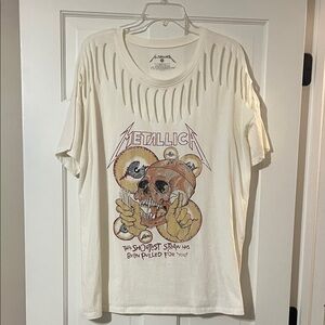 Metallica Graphic Cutout T-Shirt